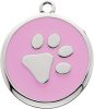 Silver Paw on Pink